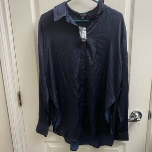 Satin Button Up Shirt